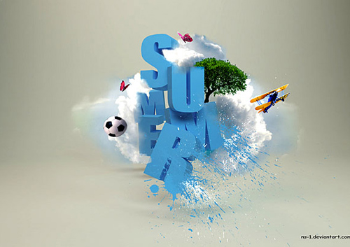 3D Typographic design inspiration