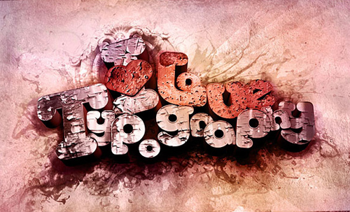 3D Typographic design inspiration