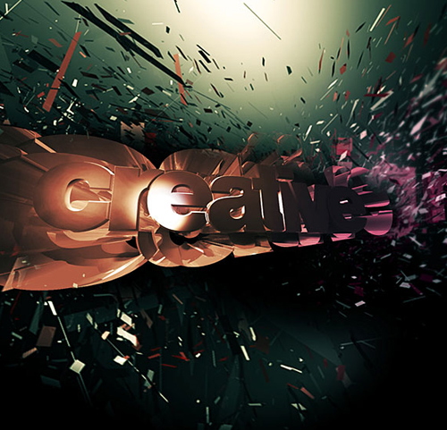 3D Typographic design inspiration