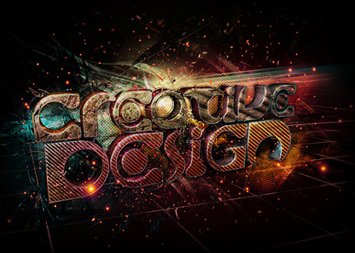 3D Typographic design inspiration