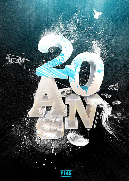 3D Typographic design inspiration