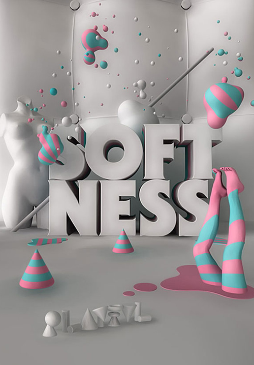 3D Typographic design inspiration