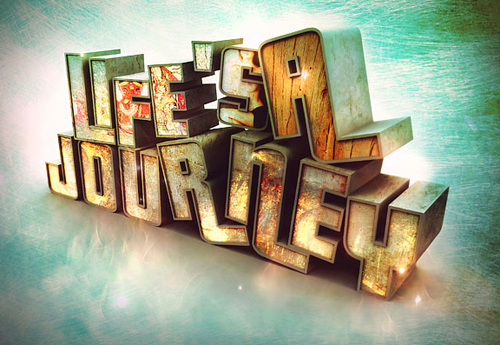 3D Typographic design inspiration