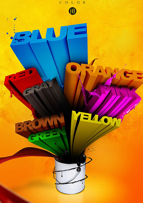 3D Typographic design inspiration