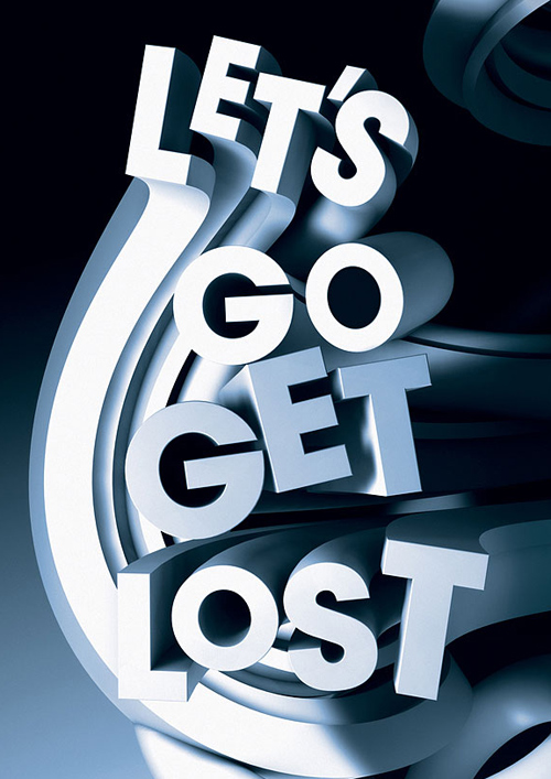 3D Typographic design inspiration