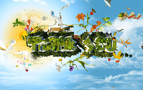 3D Typographic design inspiration