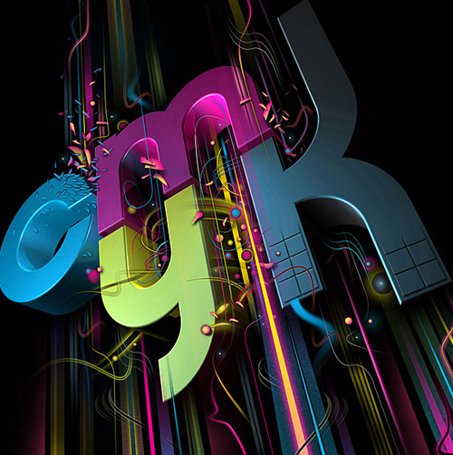 3D Typographic design inspiration